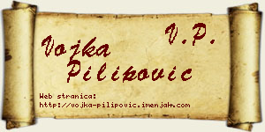 Vojka Pilipović vizit kartica